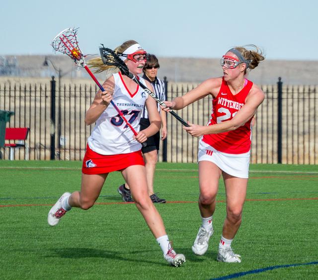 Women's Lacrosse first-ever home game versus Wittenberg. Photo by Dustin Cox.