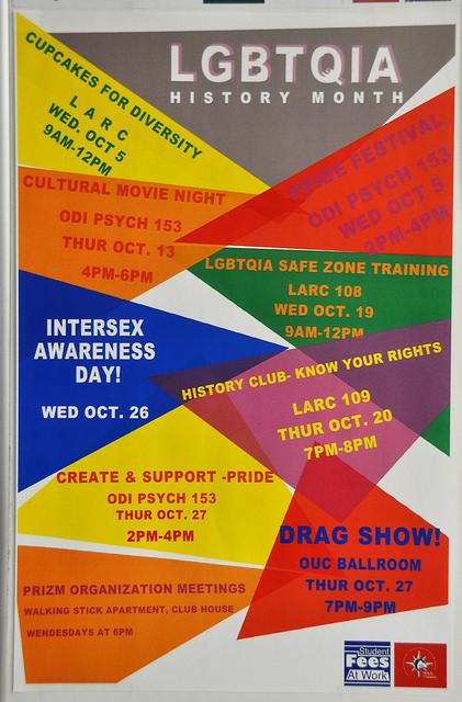 Poster for upcoming events from the Office of Diversity and Inclusion.
~ photo by: Adrienne Burthe