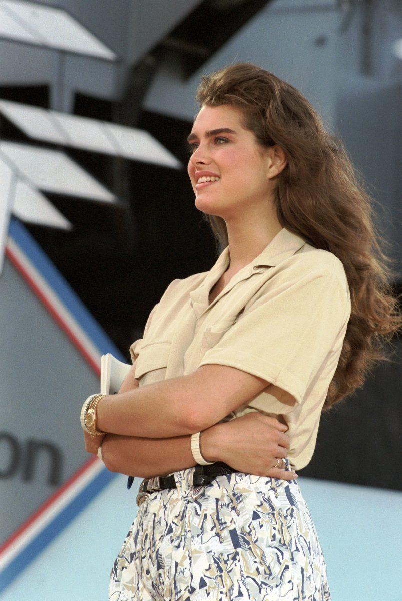 1986 Picture of Brooke Shields on a ship. Photo provided by Pixabay.