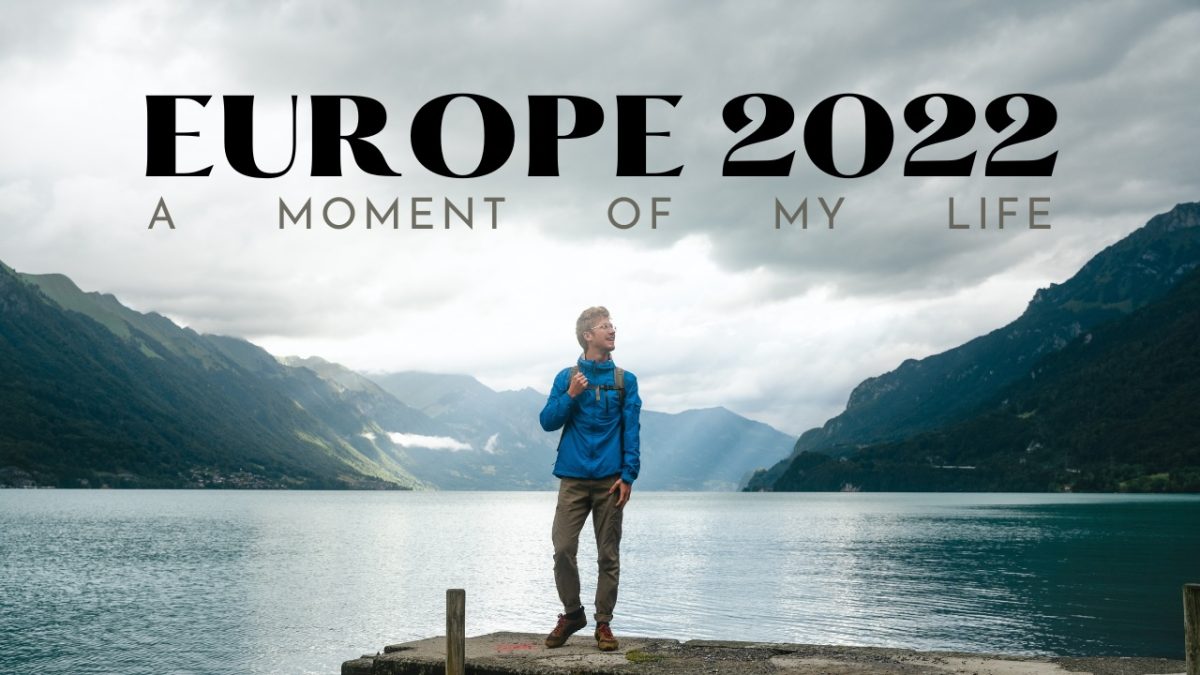 The video thumbnail for Young’s documentary, “Europe 2022: A Moment in My Life.” Photo provided by Jerod Young.