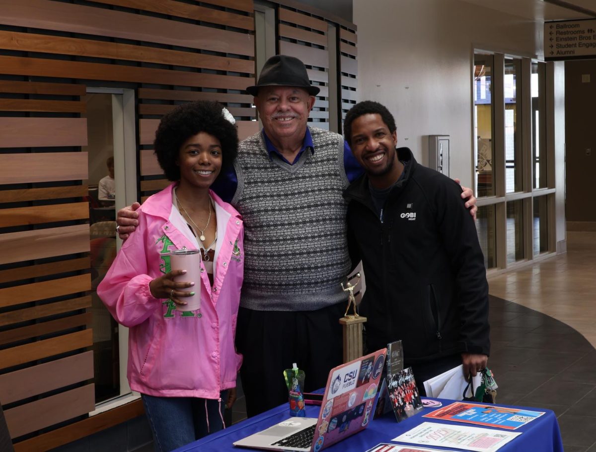 (Left to right): Shay Wilson, Jesse Sena, and Emmanual Jeanmarie stand together for a picture. (Photo by Gabryelle Martinez)