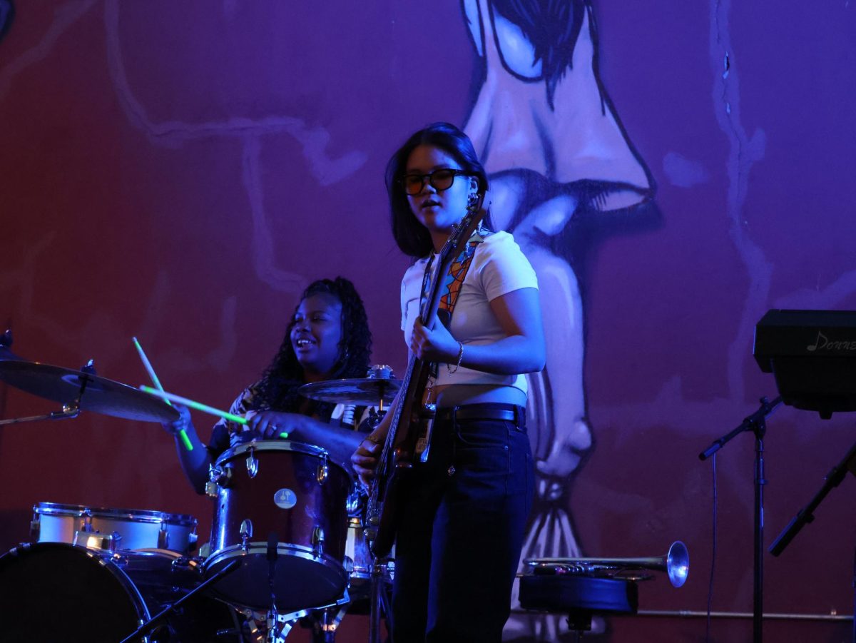 Desha Cambell and Aloener, members of the band: “Tensas & The Mourners” performed at the Pressley’s stage during the Steel City Music Showcase on April 12.