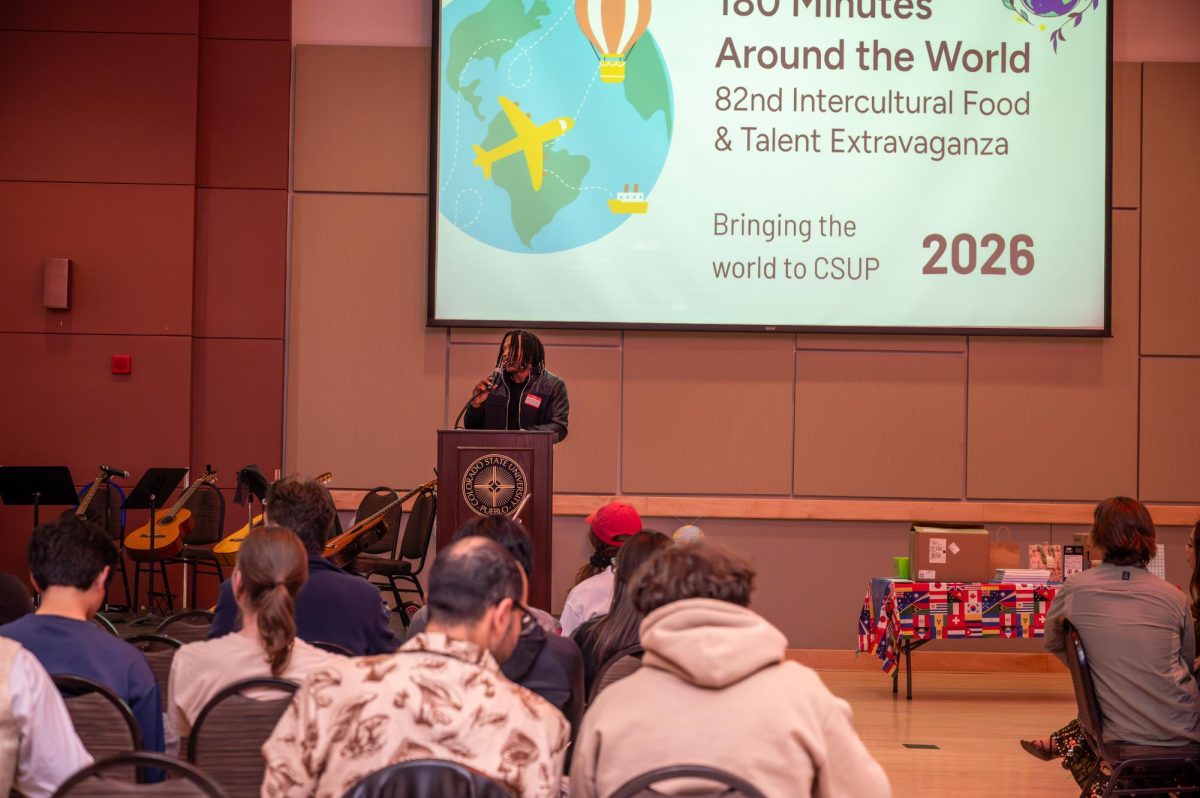 Extravaganza_1: International student speaker at event. (Photo by Emmanuel Jeanmarie)