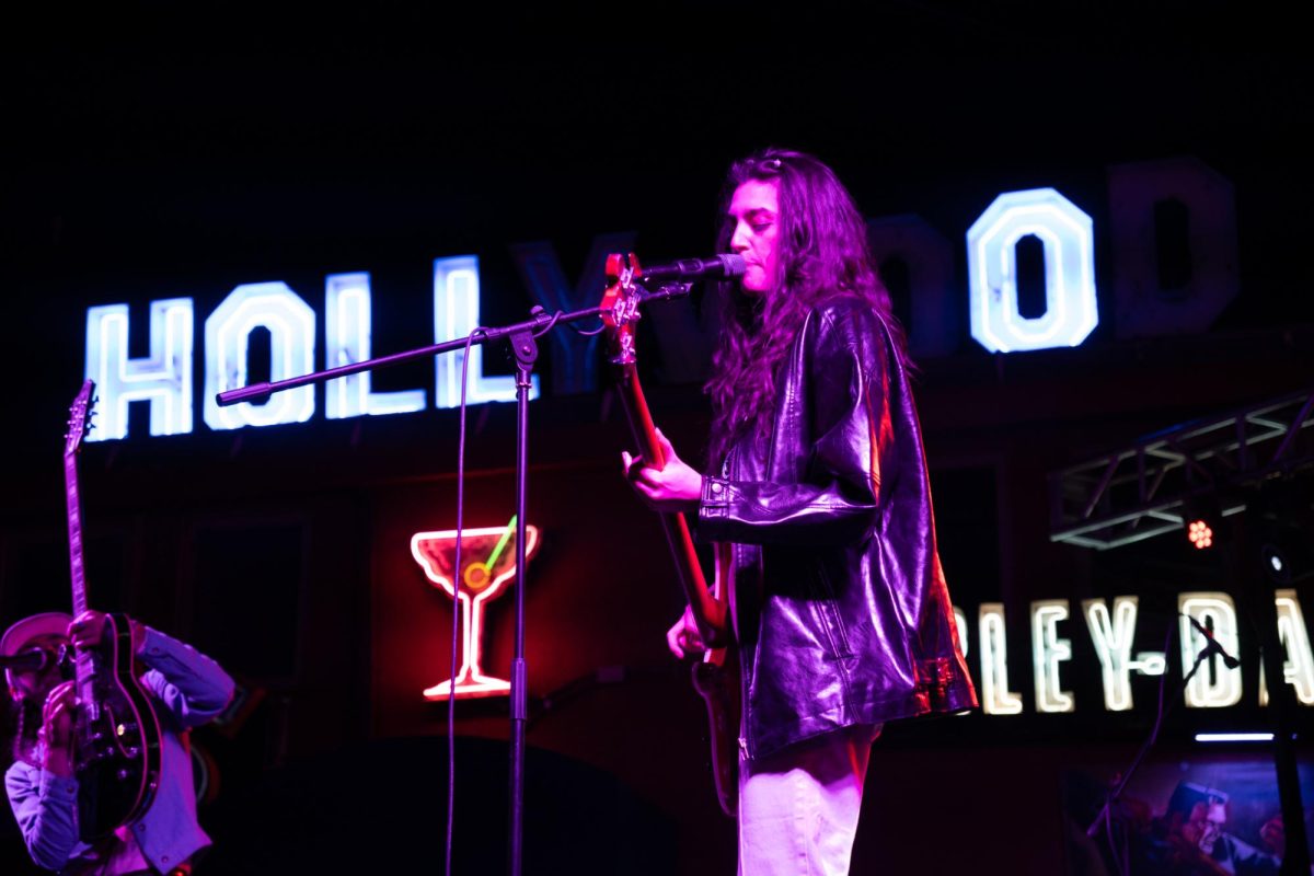 Pink Fuzz, a band at the Neon Alley Stage (photo by Emma Harry).